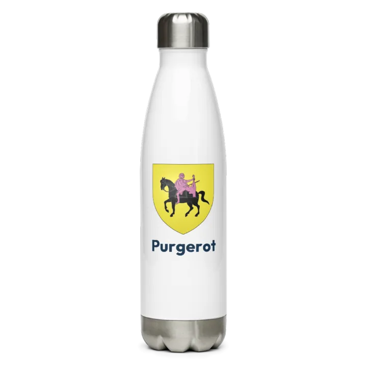 Gourde inox — blason de Purgerot