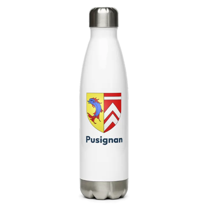 Gourde inox blason de Pusignan