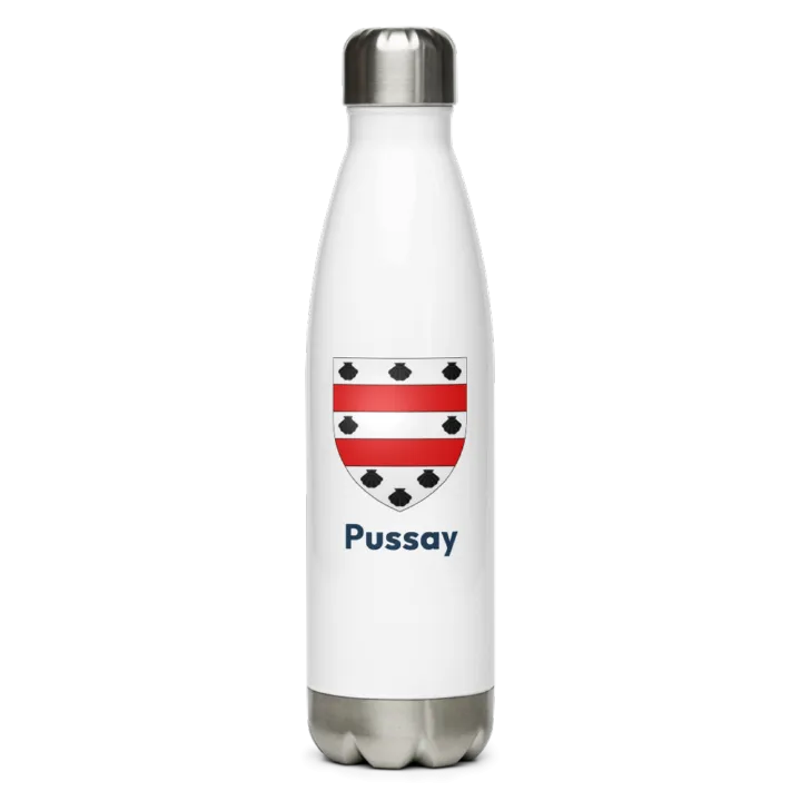 Gourde inox blason de Pussay