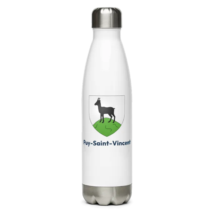 Gourde inox — blason de Puy-Saint-Vincent