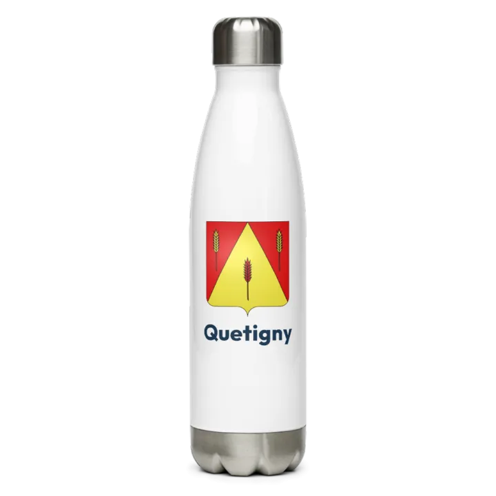 Gourde inox — blason de Quetigny