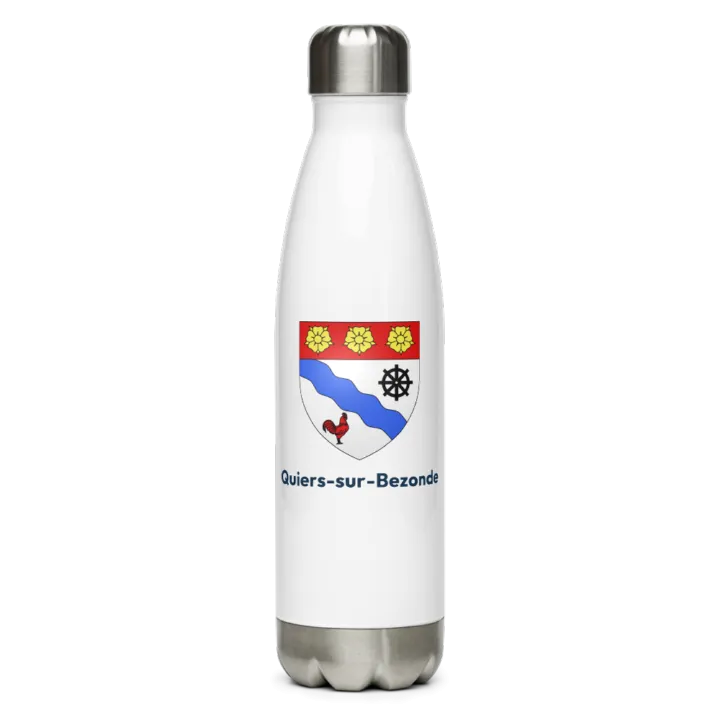 Gourde inox blason de Quiers-sur-Bezonde