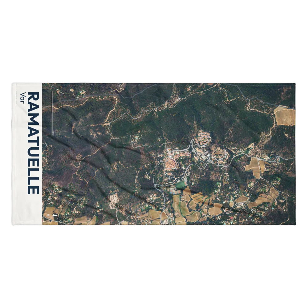 Serviette cartographique — carte de Ramatuelle