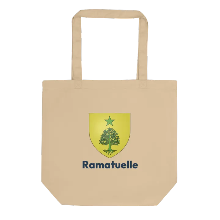 Tote bag coton bio — blason de Ramatuelle