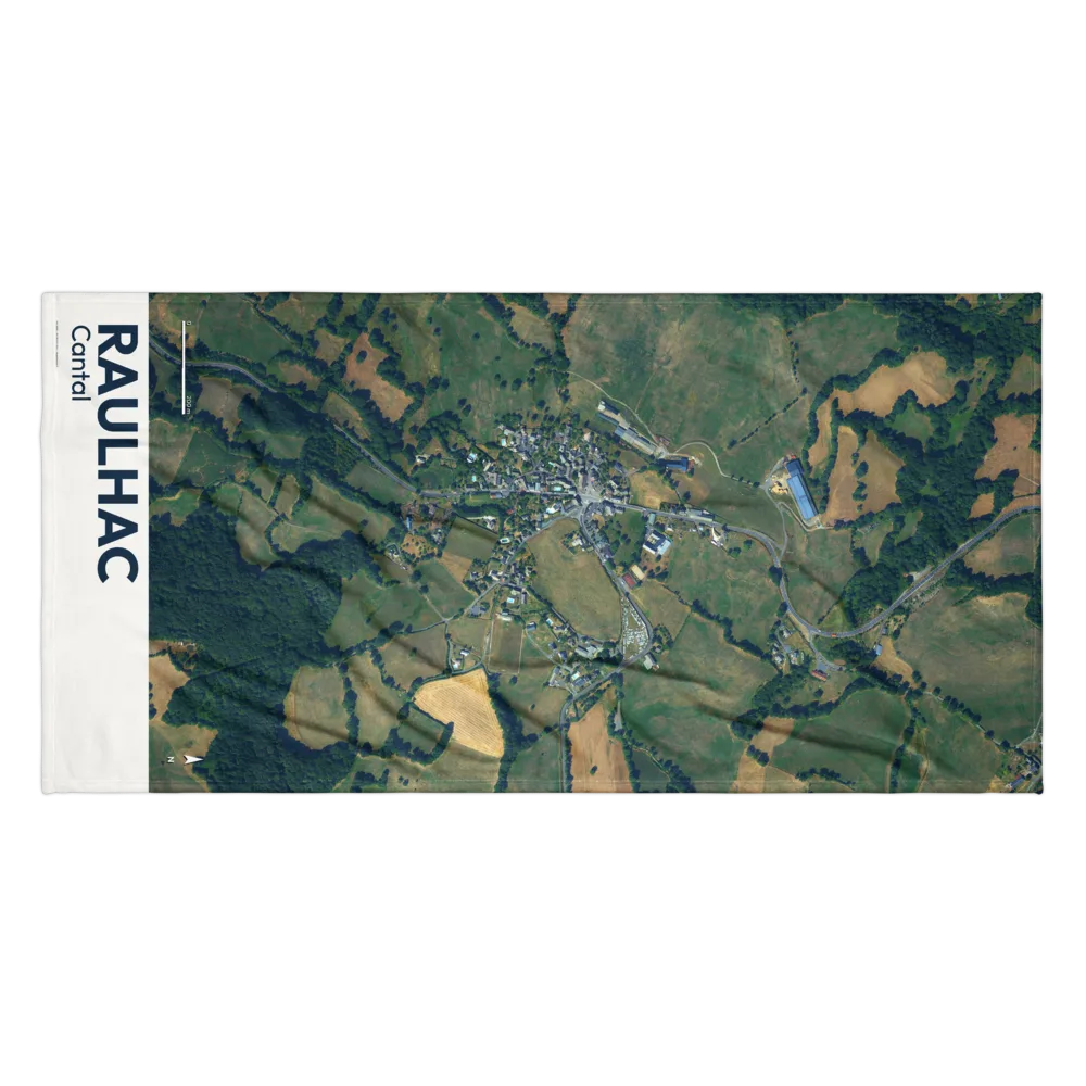 Serviette cartographique — carte de Raulhac