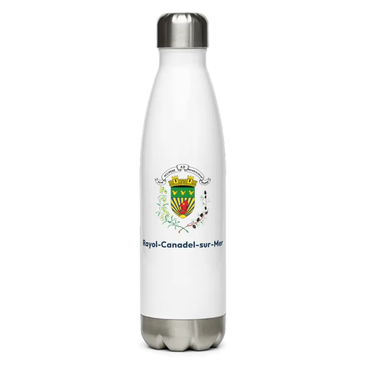 Gourde inox — blason de Rayol-Canadel-sur-Mer