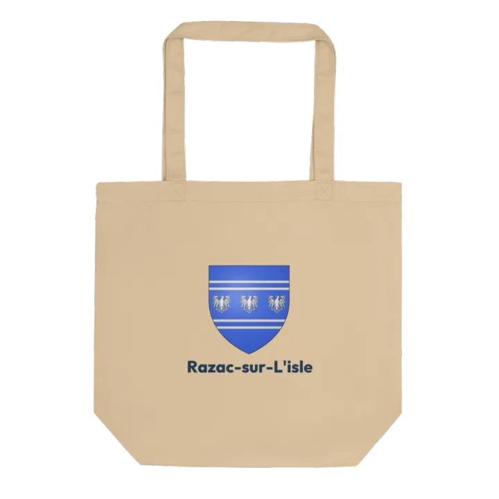 Tote bag coton bio — blason de Razac-sur-l'Isle