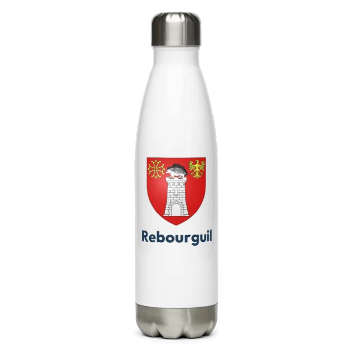 Gourde inox blason de Rebourguil
