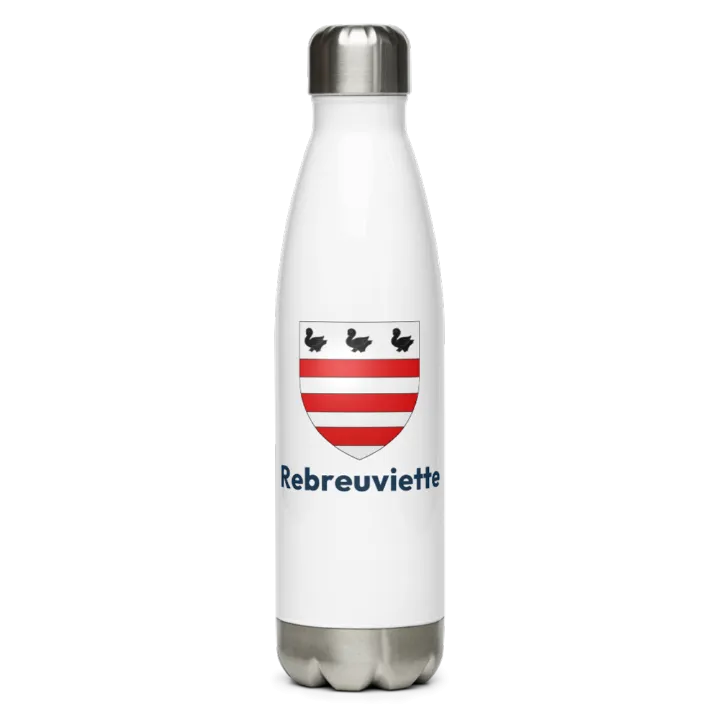 Gourde inox blason de Rebreuviette