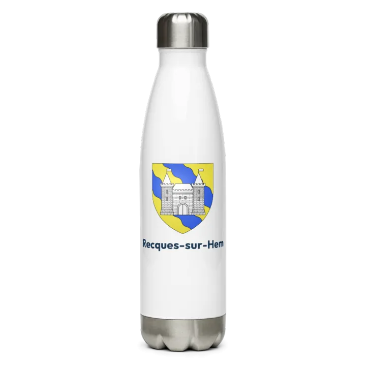 Gourde inox blason de Recques-sur-Hem