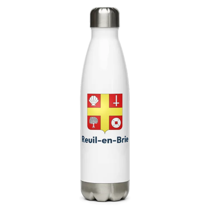Gourde inox — blason de Reuil-en-Brie
