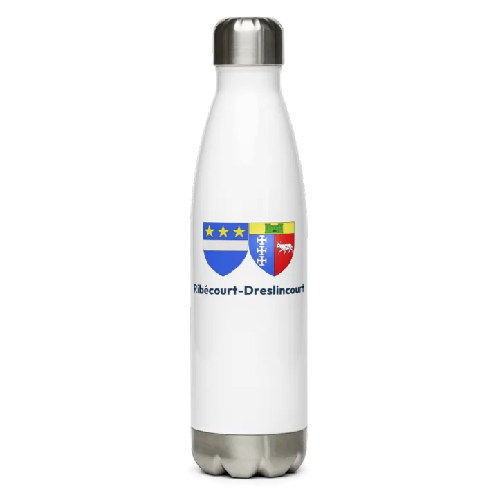Gourde inox — blason de Ribécourt-Dreslincourt