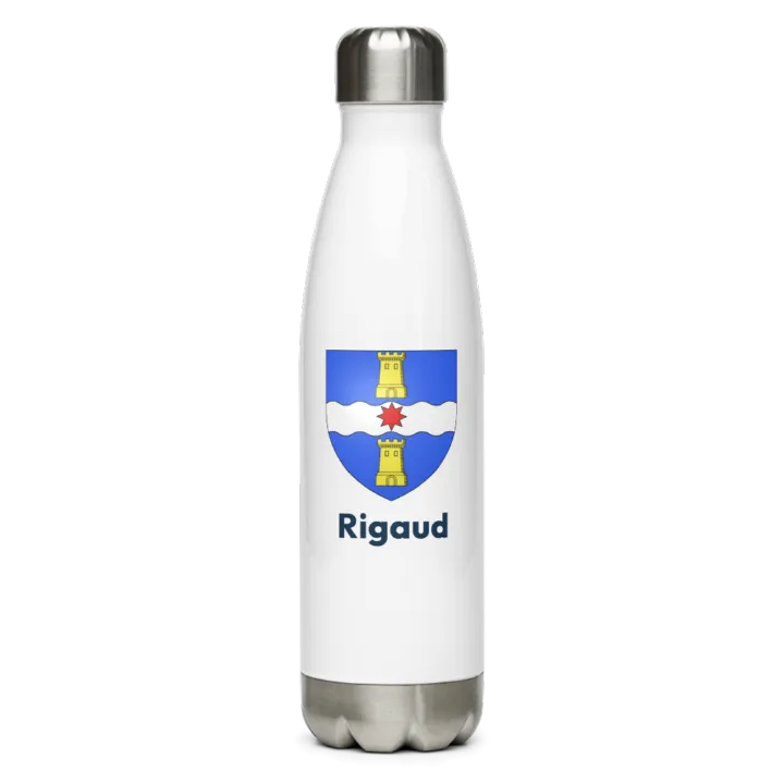 Gourde inox blason de Rigaud