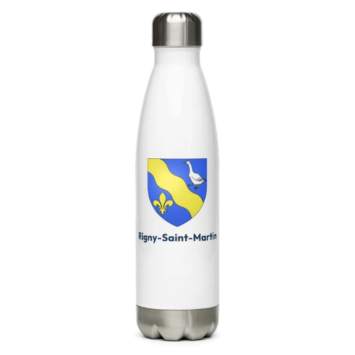 Gourde inox — blason de Rigny-Saint-Martin