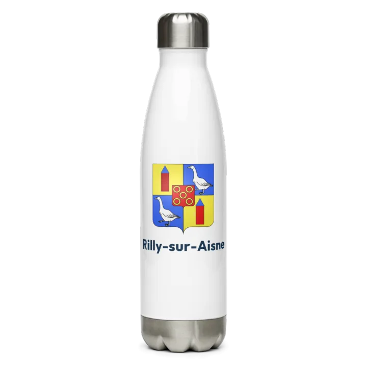 Gourde inox — blason de Rilly-sur-Aisne
