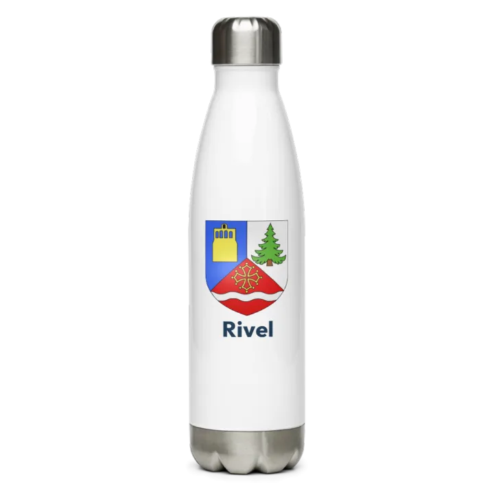 Gourde inox blason de Rivel