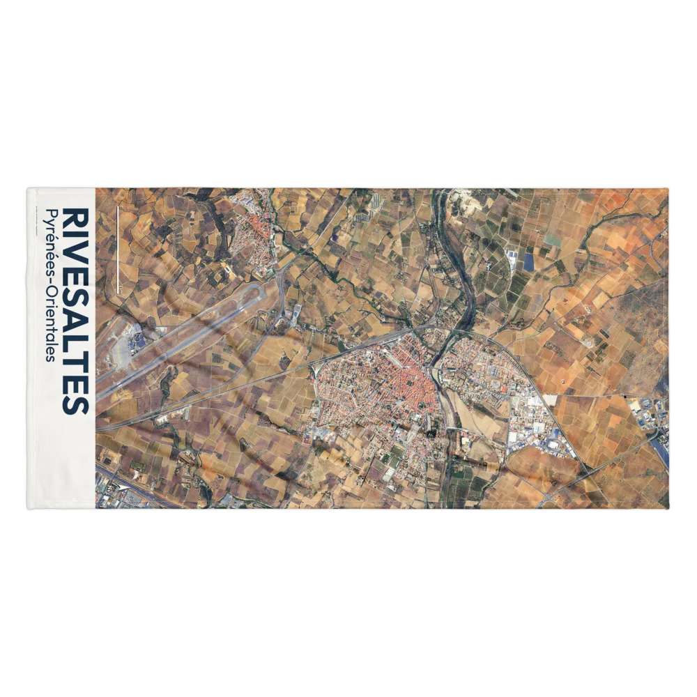 Serviette cartographique — carte de Rivesaltes