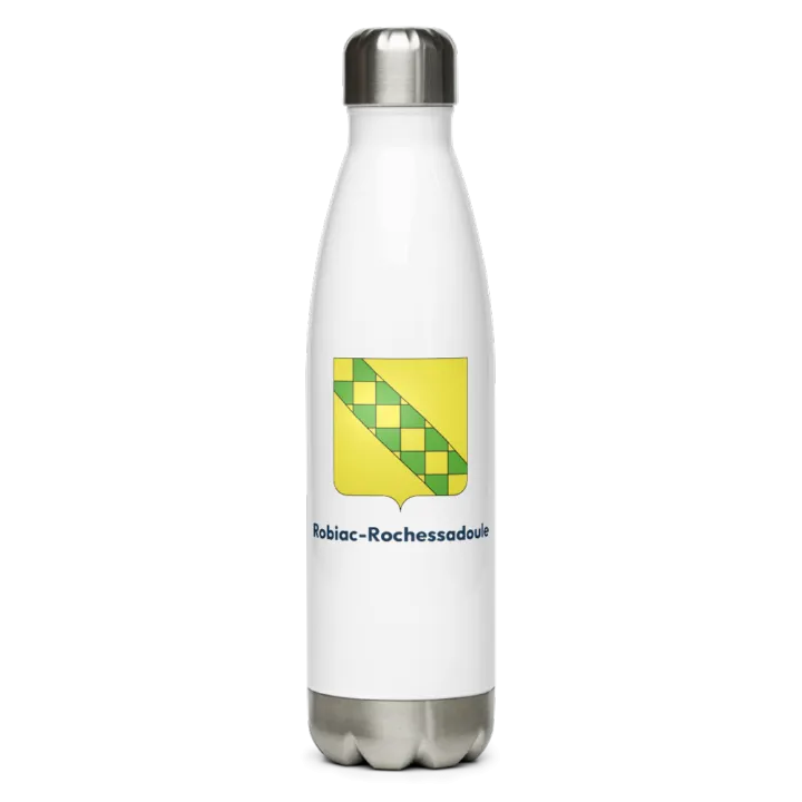 Gourde inox blason de Robiac-Rochessadoule