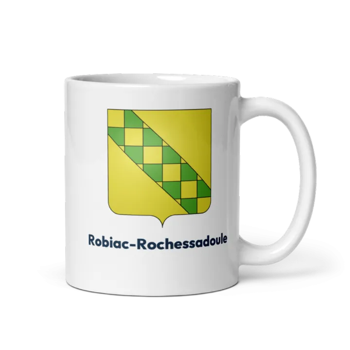 Mug blason de Robiac-Rochessadoule