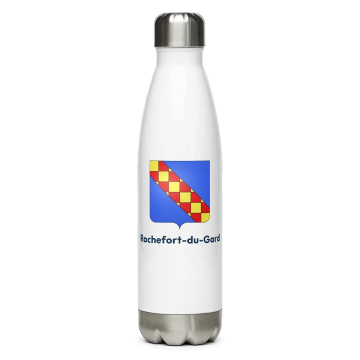 Gourde inox — blason de Rochefort-du-Gard