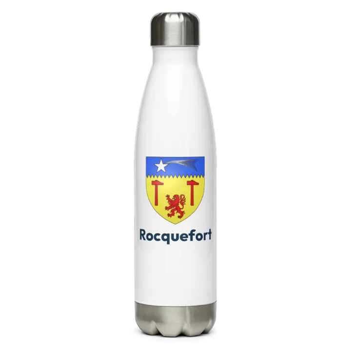 Gourde inox — blason de Rocquefort