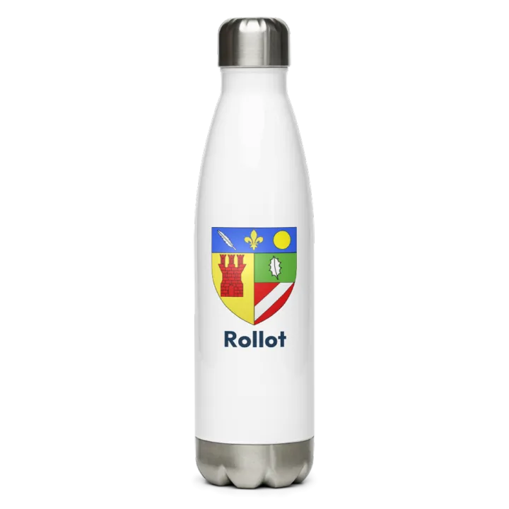 Gourde inox blason de Rollot