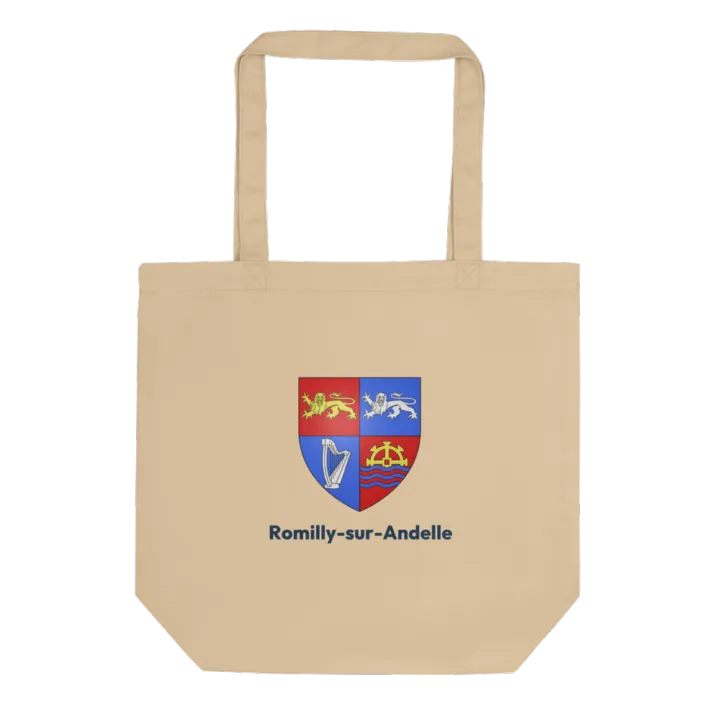 Tote bag coton bio — blason de Romilly-sur-Andelle