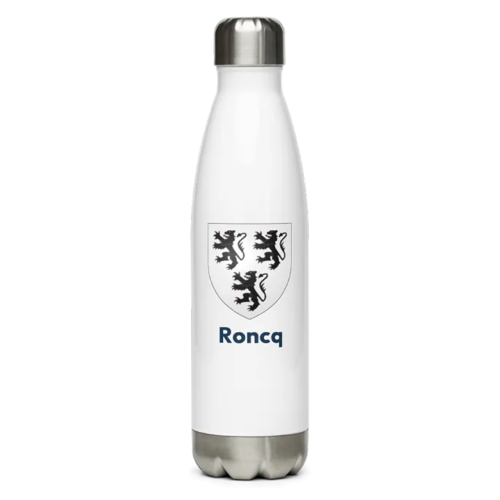 Gourde inox — blason de Roncq