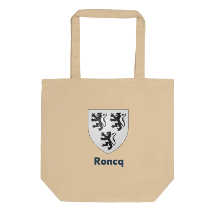 Tote bag coton bio — blason de Roncq