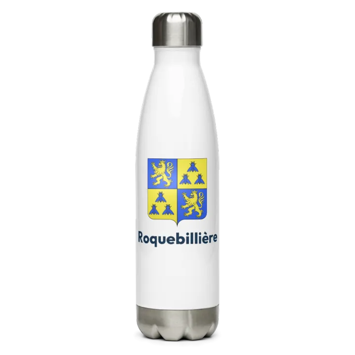 Gourde inox blason de Roquebillière