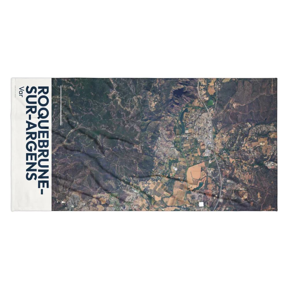 Serviette cartographique — carte de Roquebrune-sur-Argens