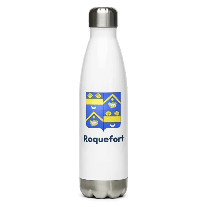 Gourde inox blason de Roquefort