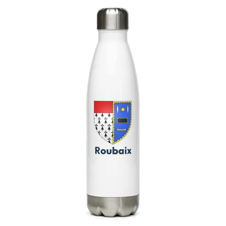 Gourde inox blason de Roubaix