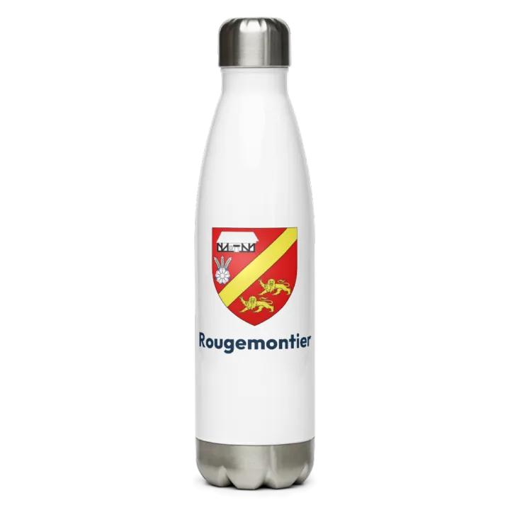 Gourde inox blason de Rougemontier