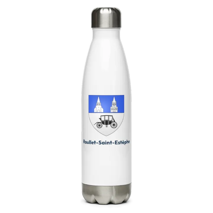 Gourde inox — blason de Roullet-Saint-Estèphe