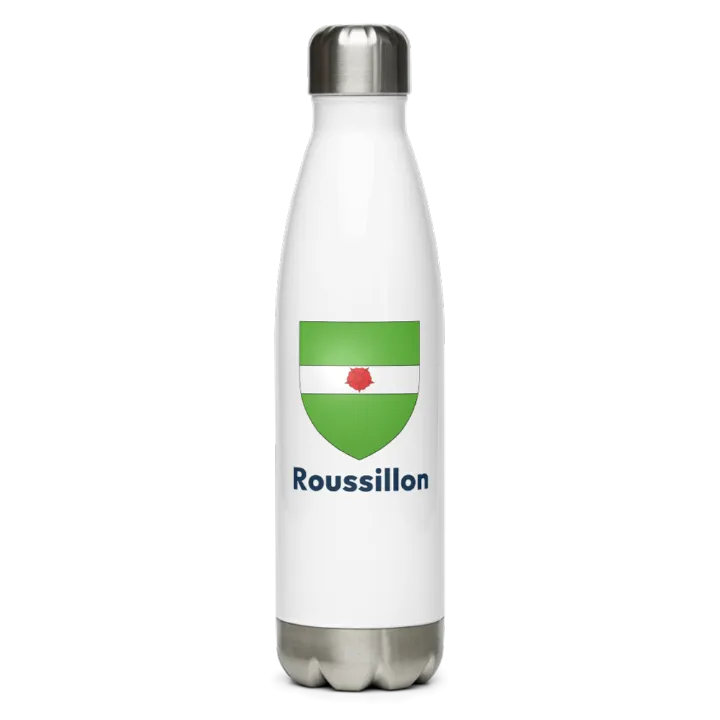 Gourde inox blason de Roussillon