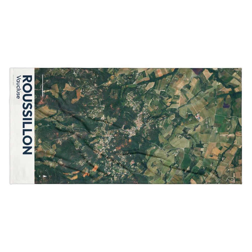 Serviette cartographique — carte de Roussillon