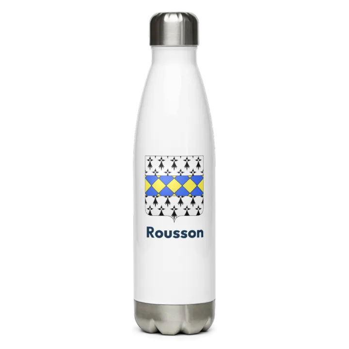 Gourde inox blason de Rousson