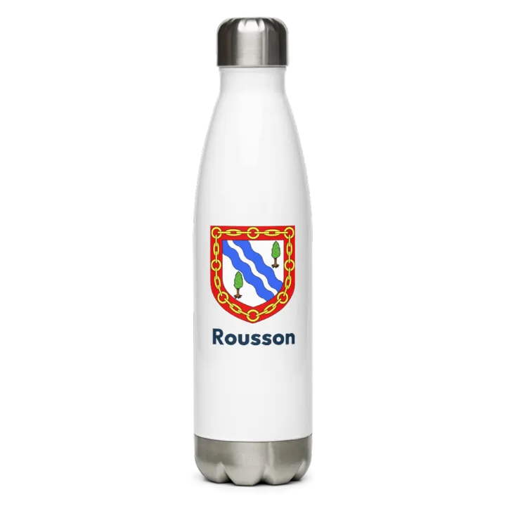 Gourde inox blason de Rousson