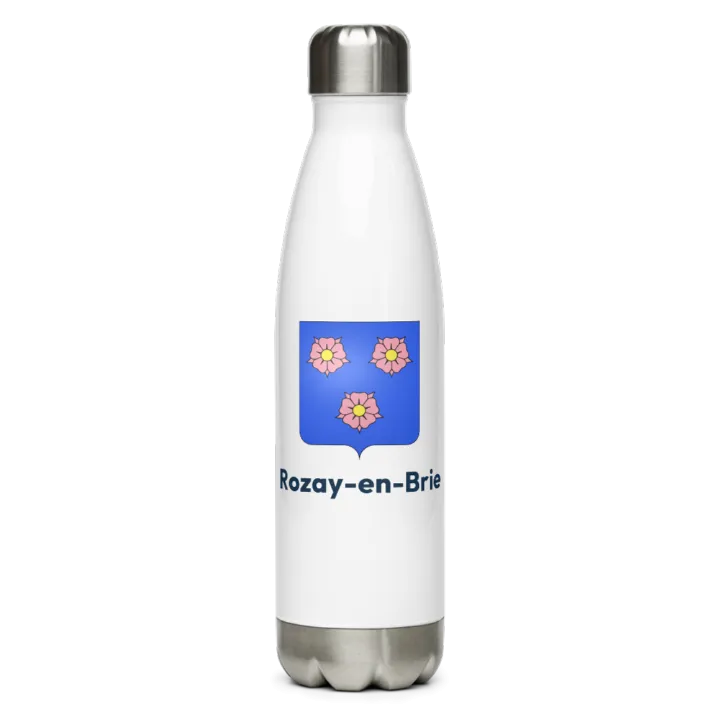Gourde inox — blason de Rozay-en-Brie