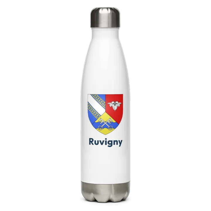 Gourde inox blason de Ruvigny