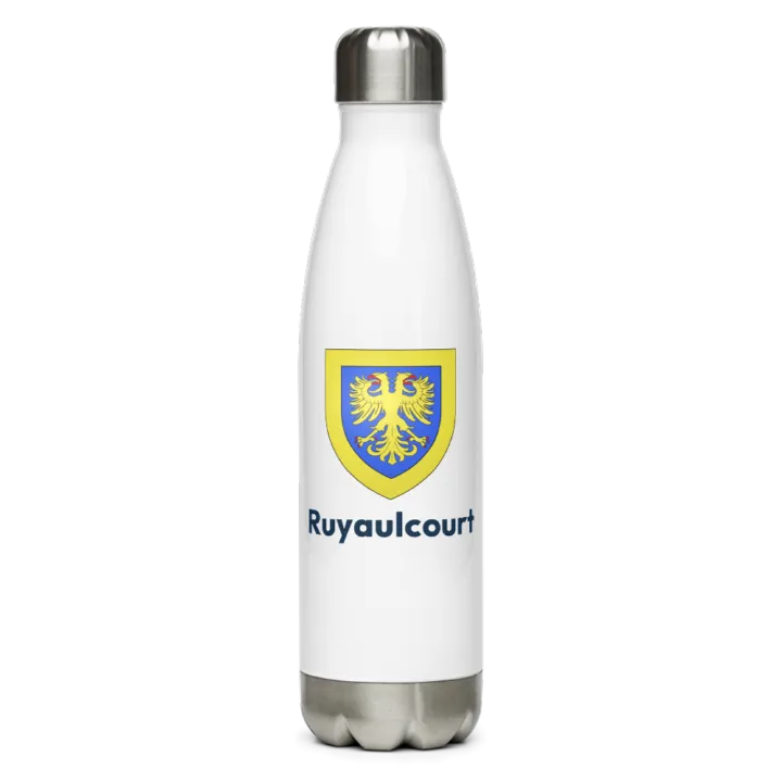 Gourde inox blason de Ruyaulcourt