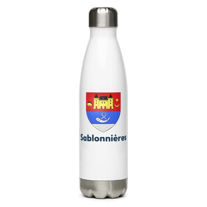 Gourde inox blason de Sablonnières