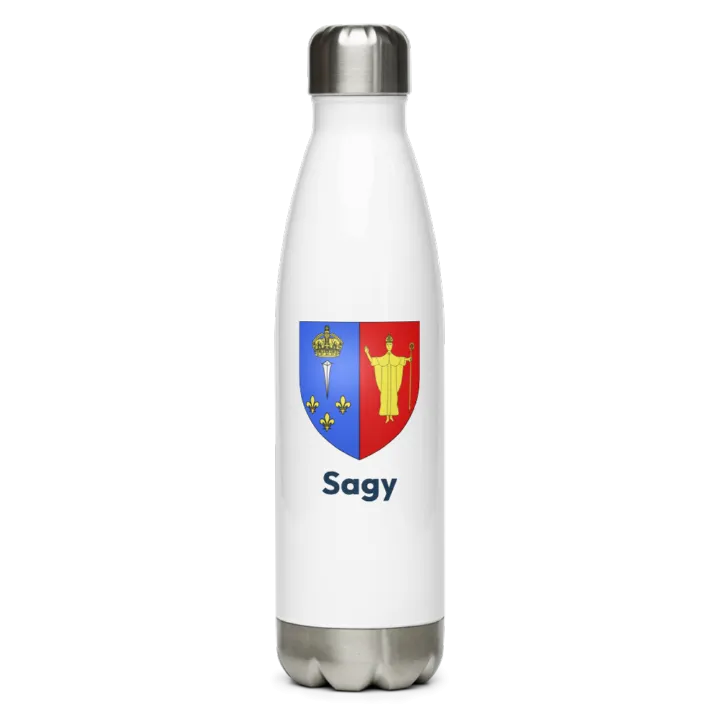 Gourde inox blason de Sagy