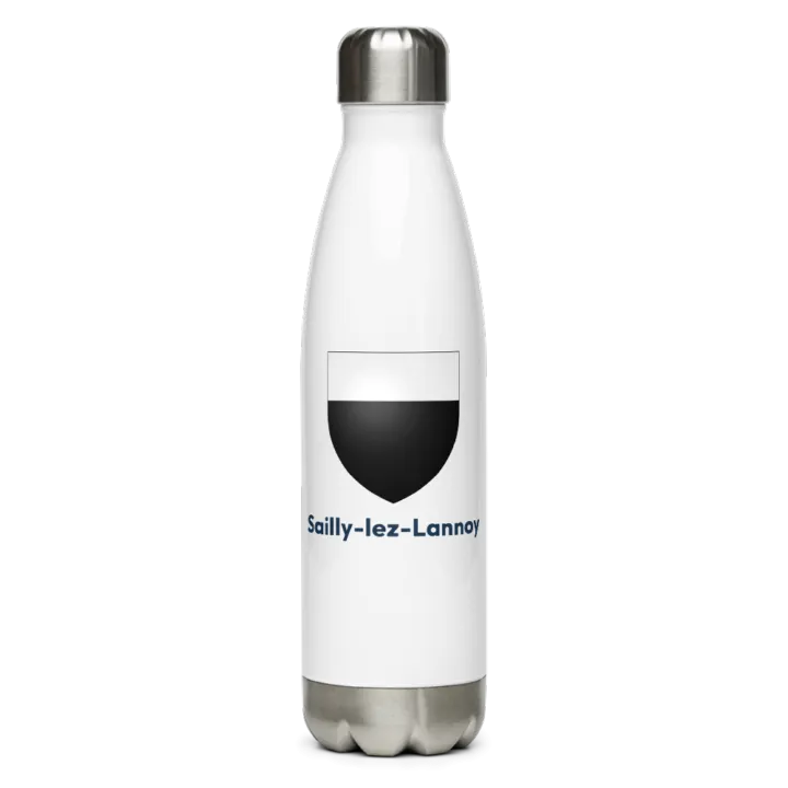 Gourde inox — blason de Sailly-lez-Lannoy