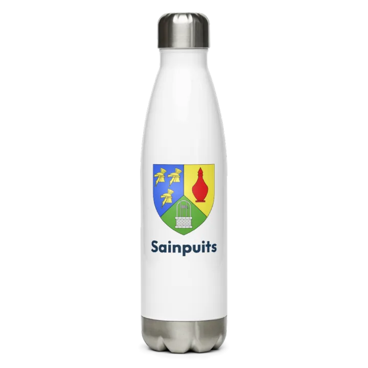 Gourde inox — blason de Sainpuits