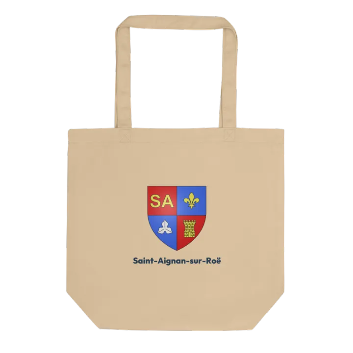 Tote bag coton bio — blason de Saint-Aignan-sur-Roë