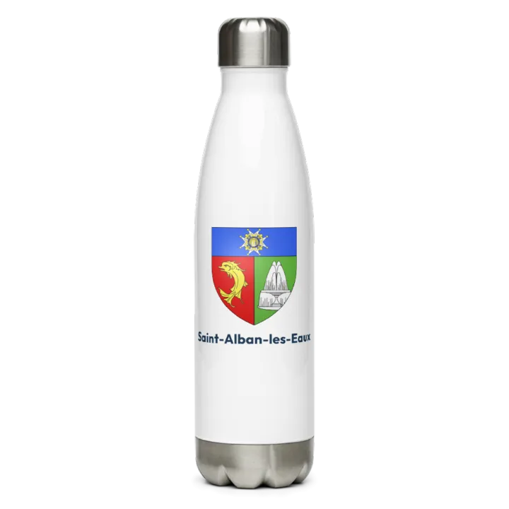 Gourde inox blason de Saint-Alban-les-Eaux