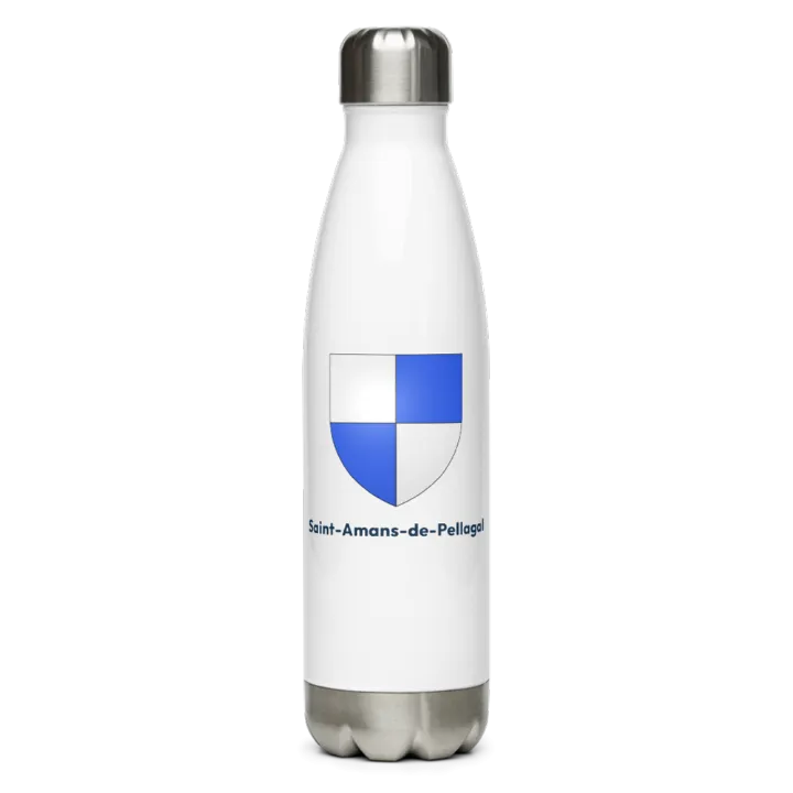 Gourde inox — blason de Saint-Amans-de-Pellagal
