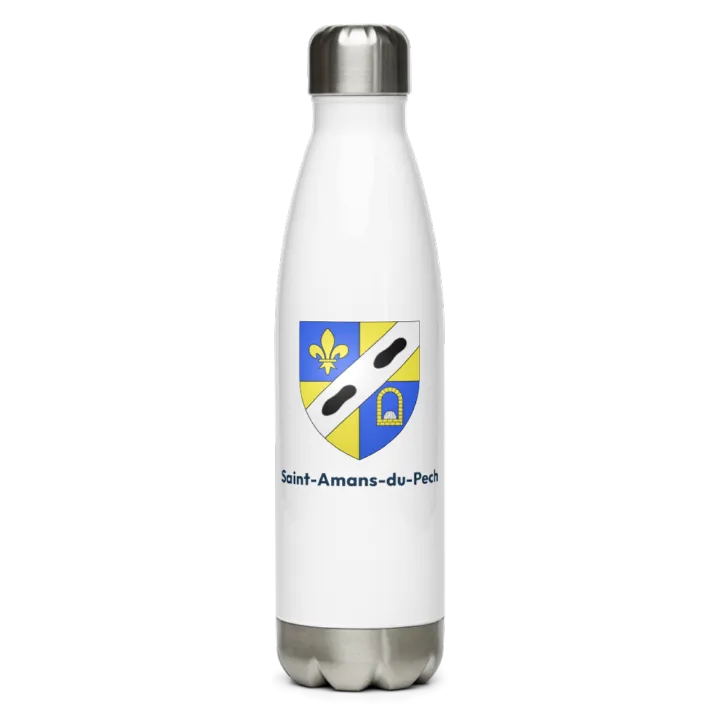 Gourde inox blason de Saint-Amans-du-Pech